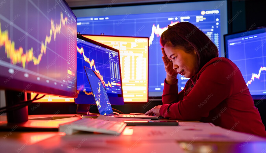 Trader bajo presión