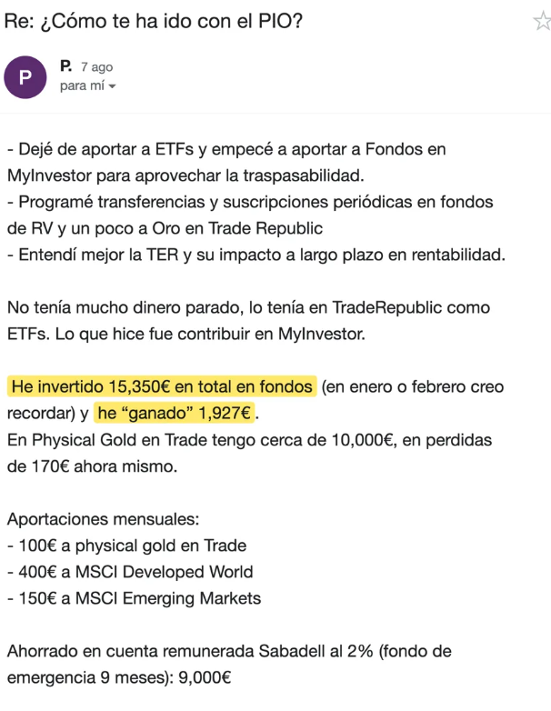Opiniones de alumnos del Programa de Inversión Optimizada
